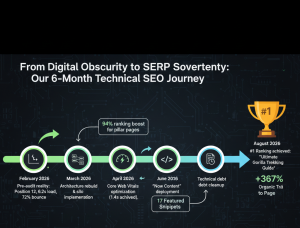 From Digital Obscurity to SERP Sovereignty: Our 6-Month Technical SEO Journey.