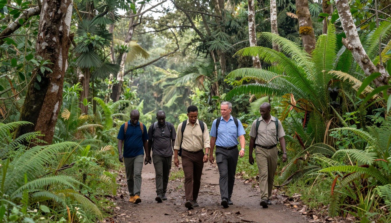 Gorilla trekking in Uganda in Bwindi forest